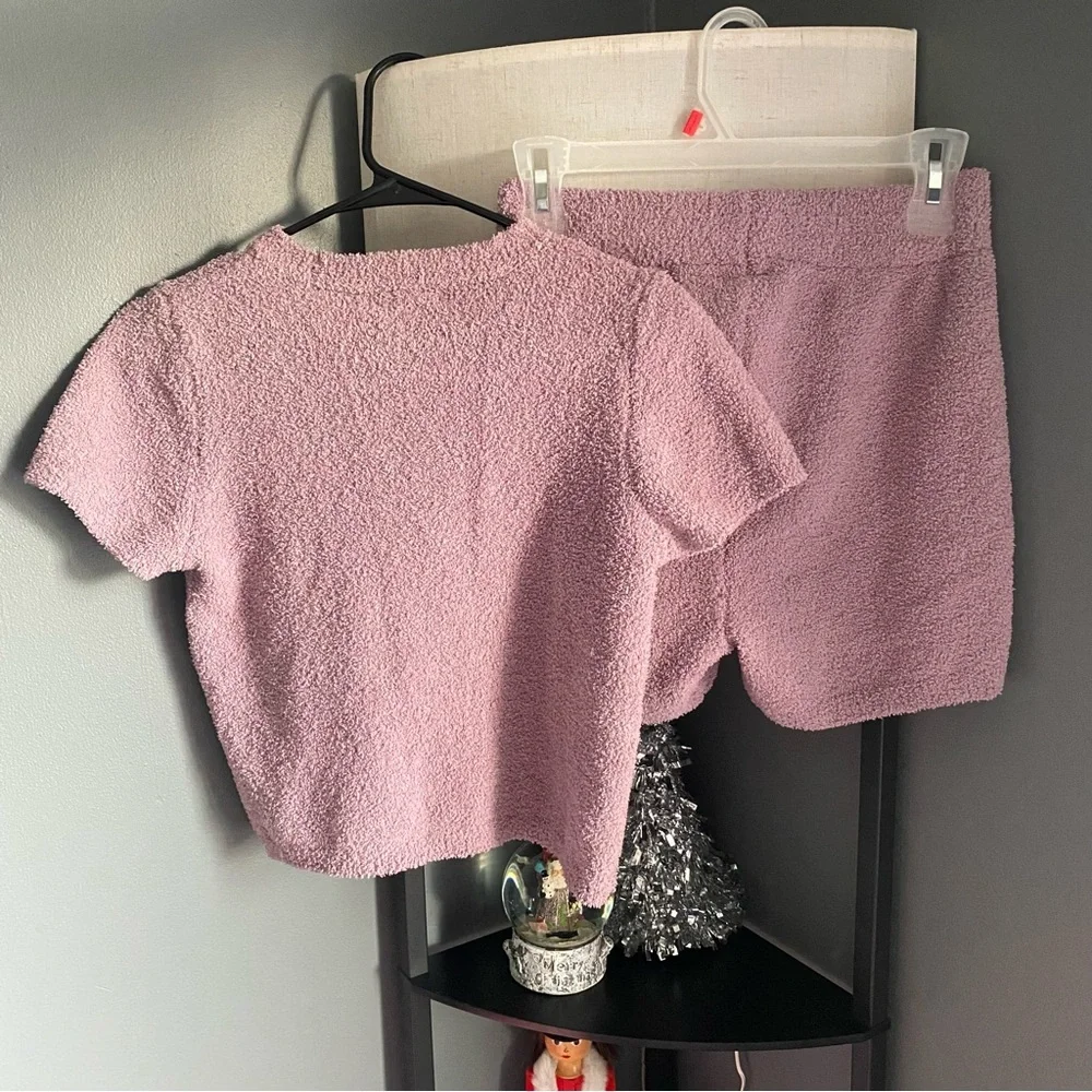 Fuzzy purple matching set